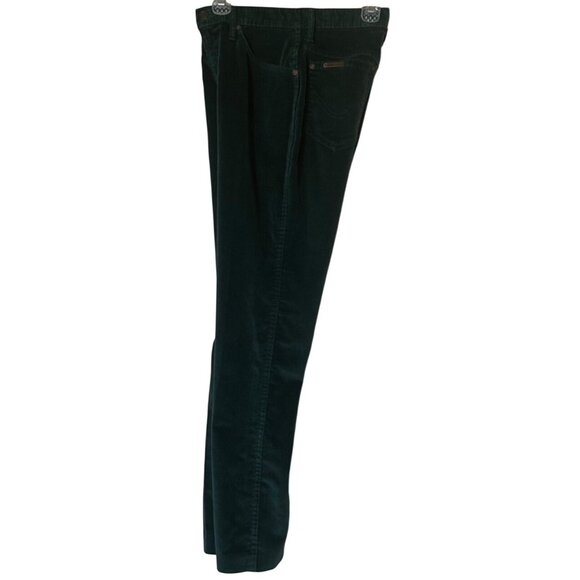 VINTAGE Funny Girl Brand High-Rise Green Velvet Pants Women's Size 9/10 (READ) - Picture 3 of 14